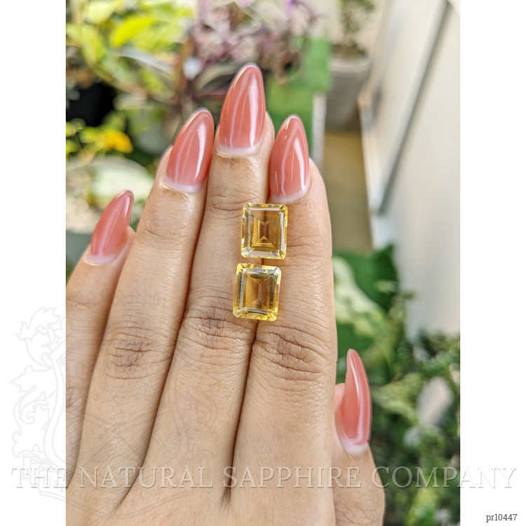 7.95 Ct.Tw. Citrine Pair from Brazil