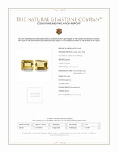 9.46 Ct.Tw.Total Carat Weight Citrine Pair from Brazil Scan Report
