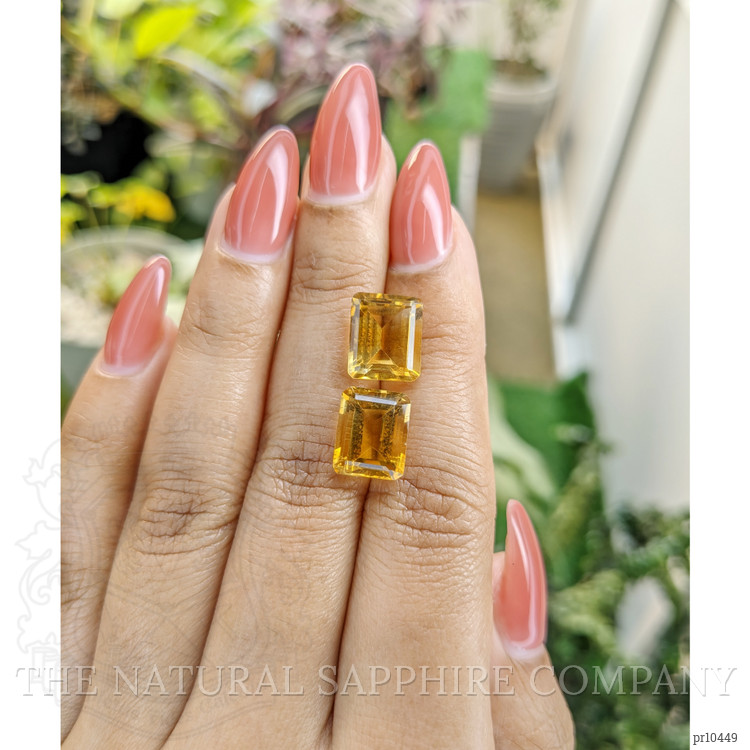 9.03 Ct.Tw. Citrine Pair from Brazil