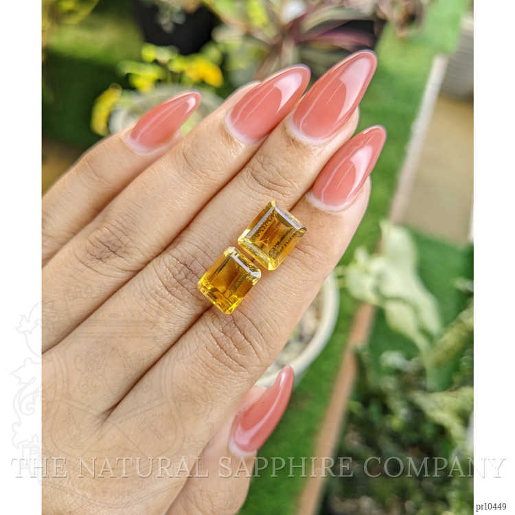 9.03 Ct.Tw. Citrine Pair from Brazil