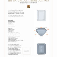 9.03 Ct.Tw.Total Carat Weight Citrine Pair from Brazil 3 D Scan Report