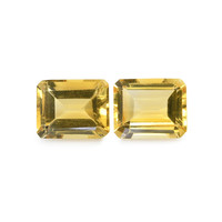 7.70 Ct.Tw. Emerald Citrine Pair