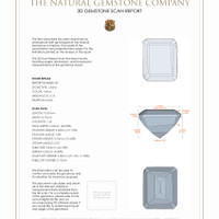 7.70 Ct.Tw.Total Carat Weight Citrine Pair from Brazil 3 D Scan Report