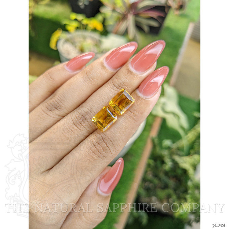 9.00 Ct.Tw. Citrine Pair from Brazil