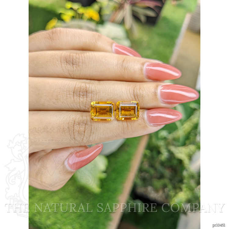 9.00 Ct.Tw. Citrine Pair from Brazil