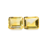 7.57 Ct.Tw. Emerald Citrine Pair