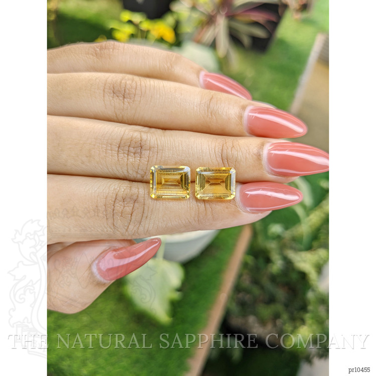 7.57 Ct.Tw. Citrine Pair from Brazil