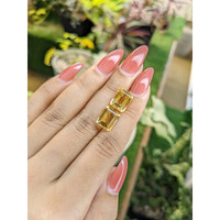 7.57 Ct.Tw.Total Carat Weight Citrine Pair from Brazil Life Style