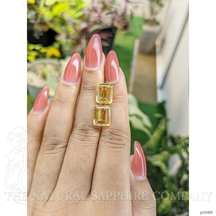 7.57 Ct.Tw. Citrine Pair from Brazil