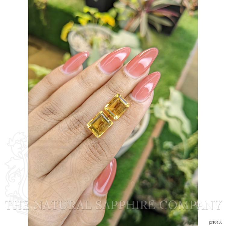 8.40 Ct.Tw. Citrine Pair from Brazil