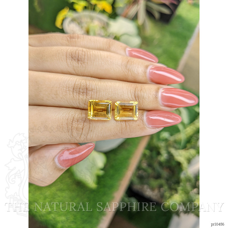 8.40 Ct.Tw. Citrine Pair from Brazil