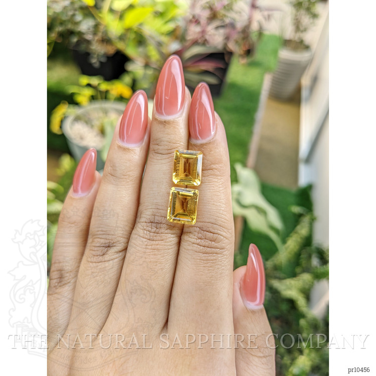 8.40 Ct.Tw. Citrine Pair from Brazil