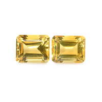 9.12 Ct.Tw. Emerald Citrine Pair
