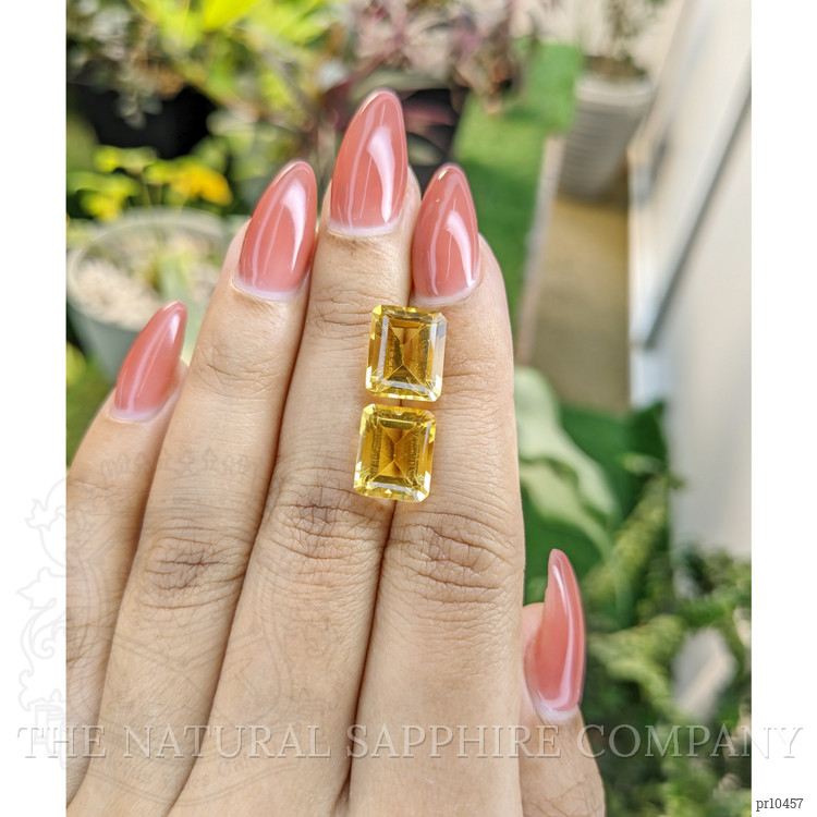 9.12 Ct.Tw. Citrine Pair from Brazil