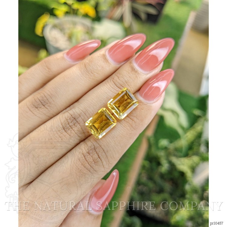 9.12 Ct.Tw. Citrine Pair from Brazil