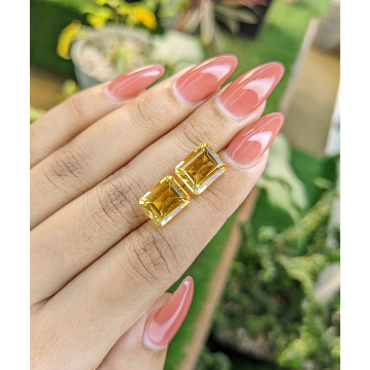 9.12 Ct.Tw. Citrine Pair from Brazil