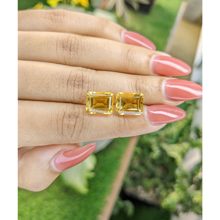 9.12 Ct.Tw. Citrine Pair from Brazil