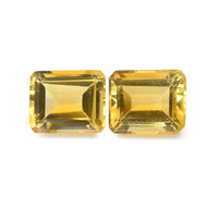 8.43 Ct.Tw. Emerald Citrine Pair