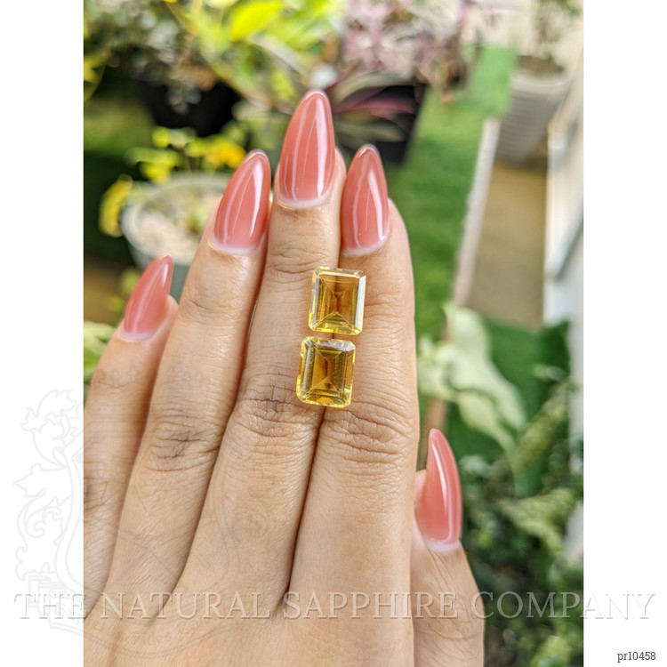 8.43 Ct.Tw. Citrine Pair from Brazil