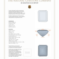 8.43 Ct.Tw.Total Carat Weight Citrine Pair from Brazil 3 D Scan Report