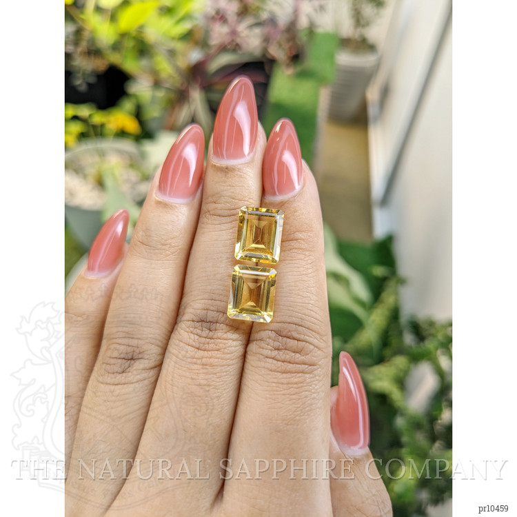 7.85 Ct.Tw. Citrine Pair from Brazil