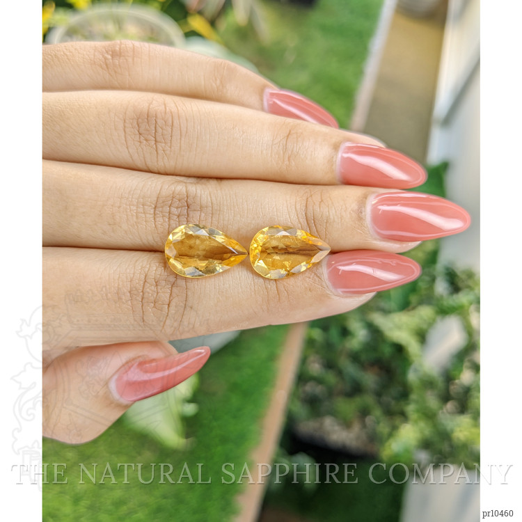 8.37 Ct.Tw. Citrine Pair from Brazil