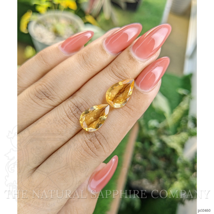 8.37 Ct.Tw. Citrine Pair from Brazil