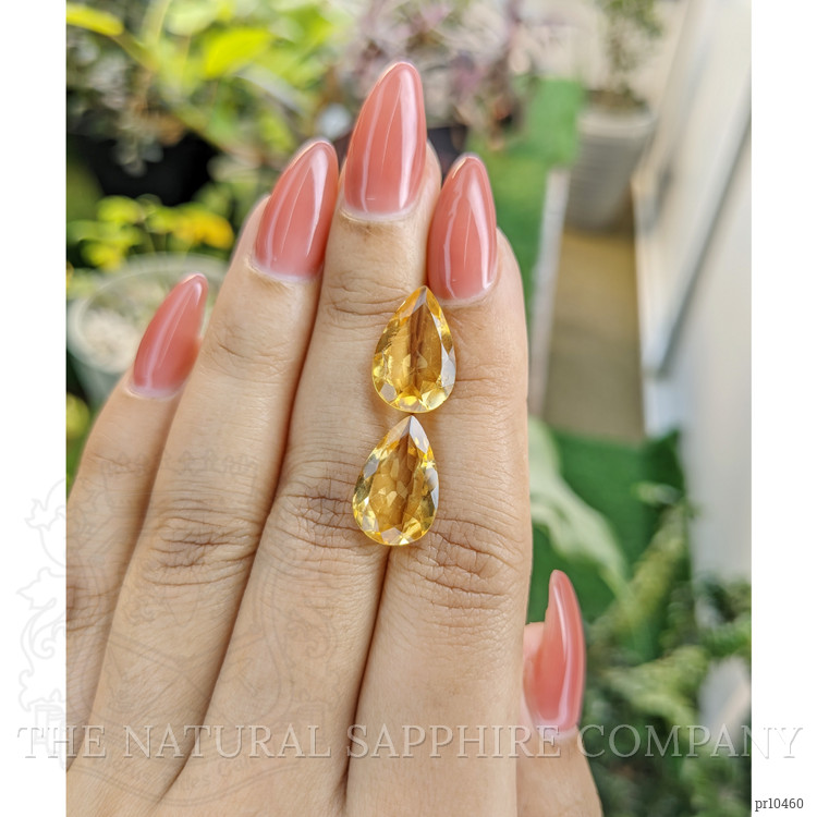 8.37 Ct.Tw. Citrine Pair from Brazil