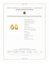 8.14 Ct.Tw.Total Carat Weight Citrine Pair from Brazil Scan Report