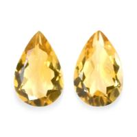 8.14 Ct.Tw.Total Carat Weight Citrine Pair from Brazil Video