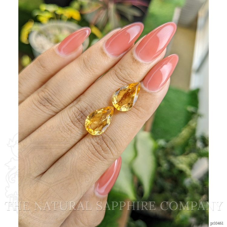 8.14 Ct.Tw. Citrine Pair from Brazil
