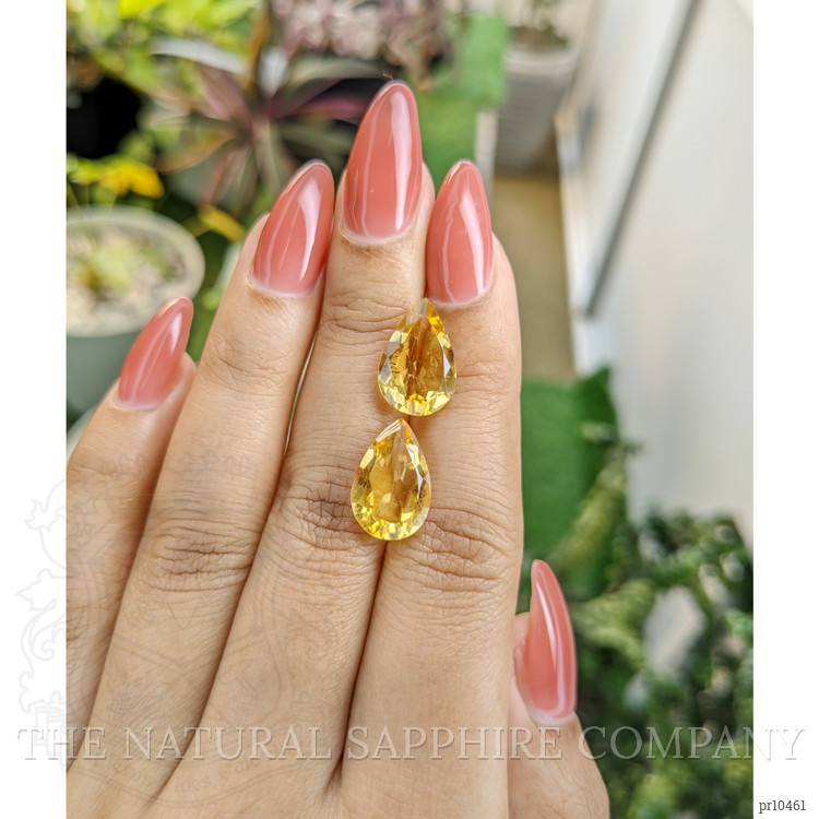 8.14 Ct.Tw. Citrine Pair from Brazil