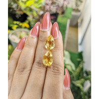 10.16 Ct.Tw.Total Carat Weight Citrine Pair from Brazil Life Style