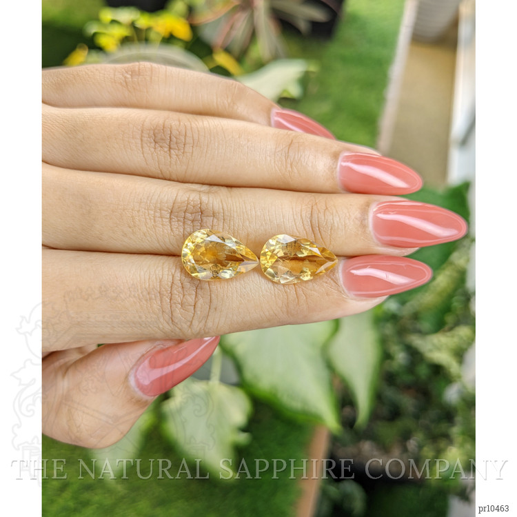 9.47 Ct.Tw. Citrine Pair from Brazil