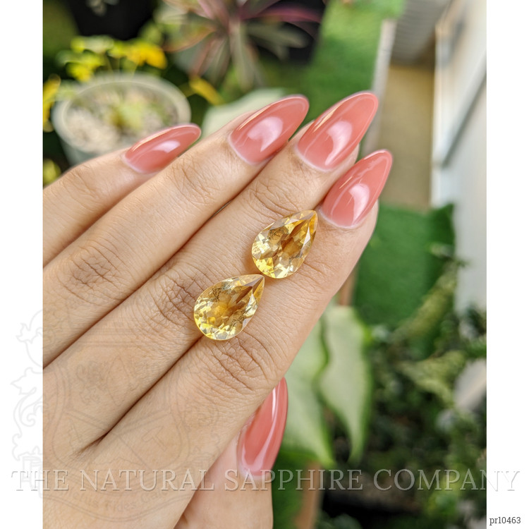 9.47 Ct.Tw. Citrine Pair from Brazil