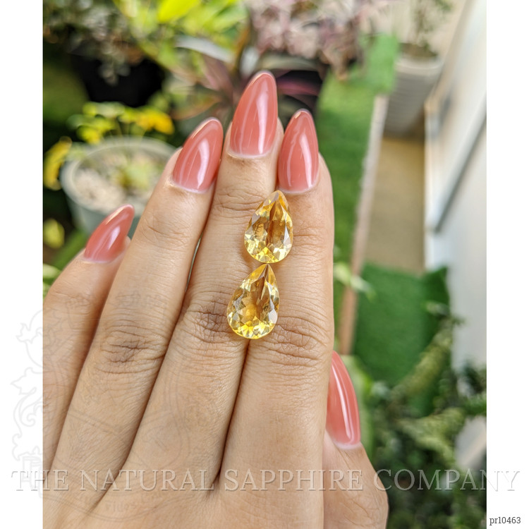 9.47 Ct.Tw. Citrine Pair from Brazil