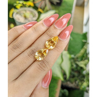 9.82 Ct.Tw.Total Carat Weight Citrine Pair from Brazil Life Style