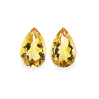 9.56 Ct.Tw.Total Carat Weight Citrine Pair from Brazil Video
