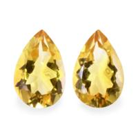 9.56 Ct.Tw.Total Carat Weight Citrine Pair from Brazil Video
