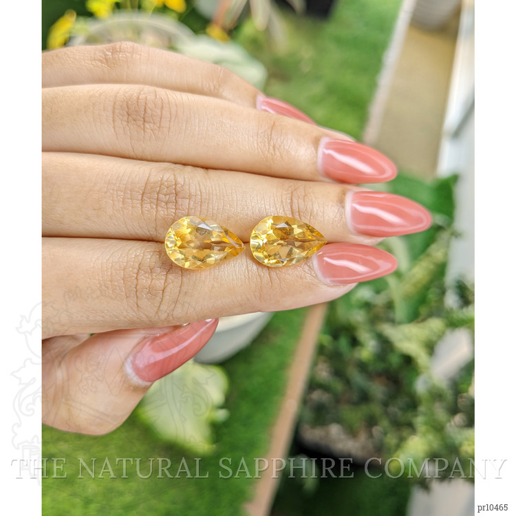 9.56 Ct.Tw. Citrine Pair from Brazil