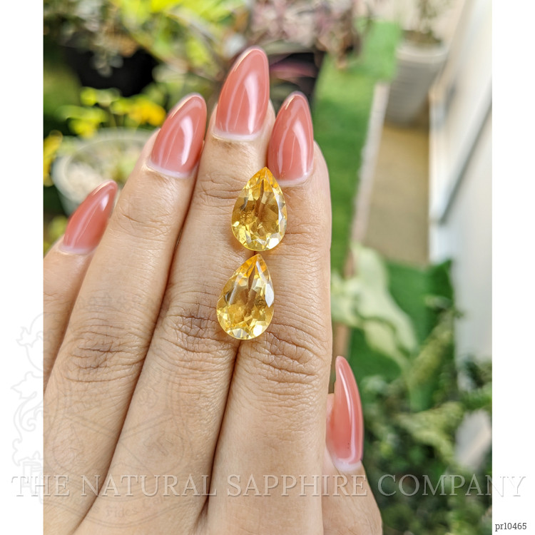 9.56 Ct.Tw. Citrine Pair from Brazil