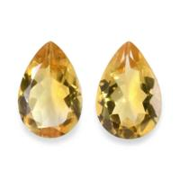 8.99 Ct.Tw.Total Carat Weight Citrine Pair from Brazil Video