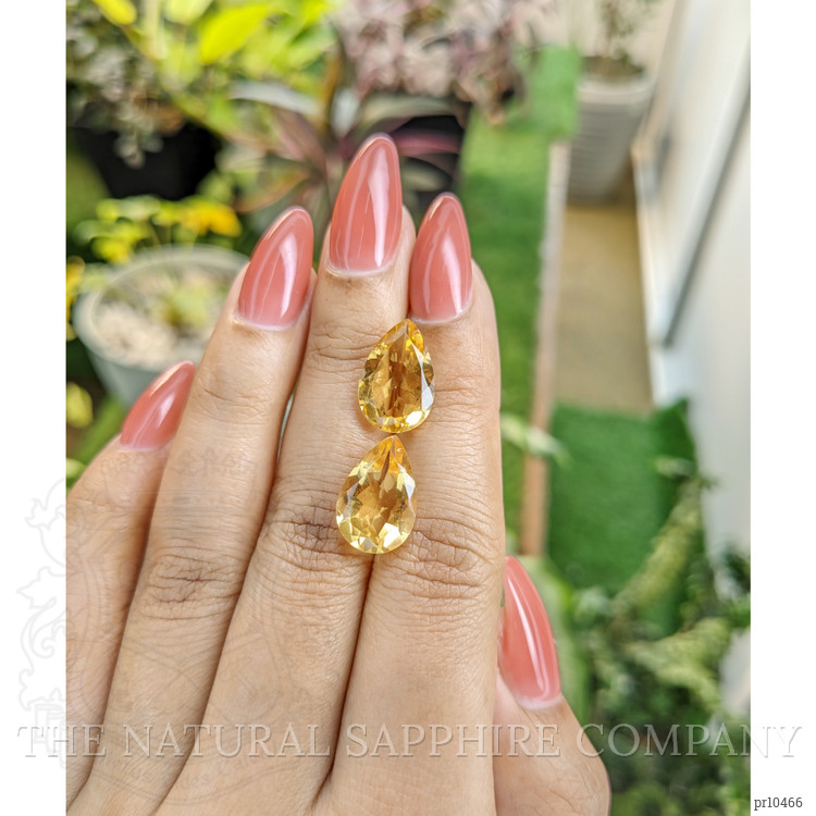8.99 Ct.Tw. Citrine Pair from Brazil