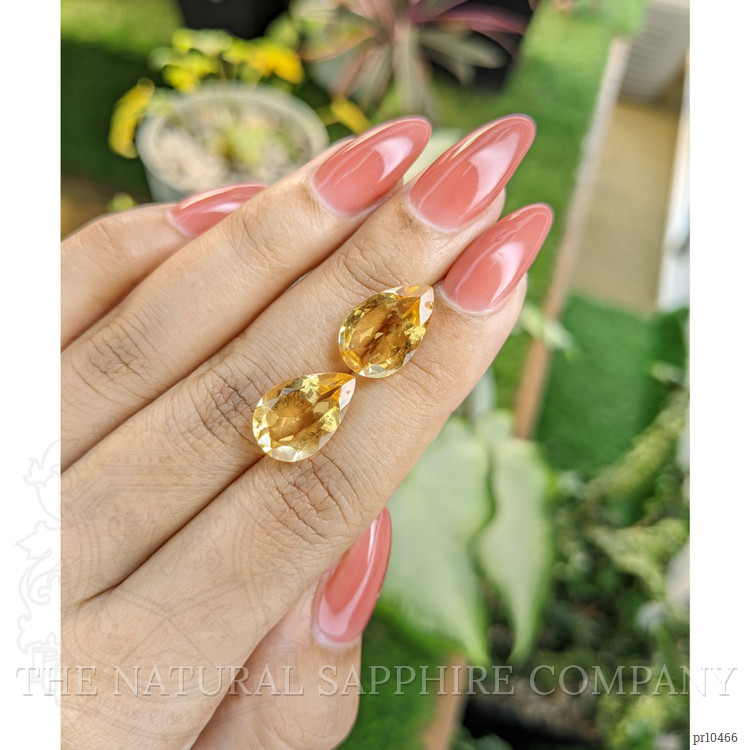 8.99 Ct.Tw. Citrine Pair from Brazil