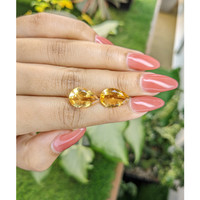 8.99 Ct.Tw.Total Carat Weight Citrine Pair from Brazil Life Style