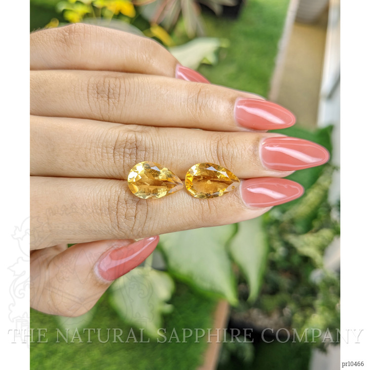 8.99 Ct.Tw. Citrine Pair from Brazil