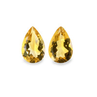 9.30 Ct.Tw.Total Carat Weight Citrine Pair from Brazil Video