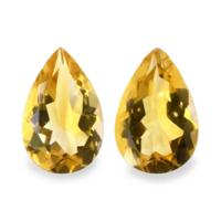 9.30 Ct.Tw.Total Carat Weight Citrine Pair from Brazil Video