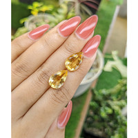 9.30 Ct.Tw.Total Carat Weight Citrine Pair from Brazil Life Style