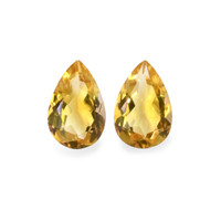 9.87 Ct.Tw.Total Carat Weight Citrine Pair from Brazil Video
